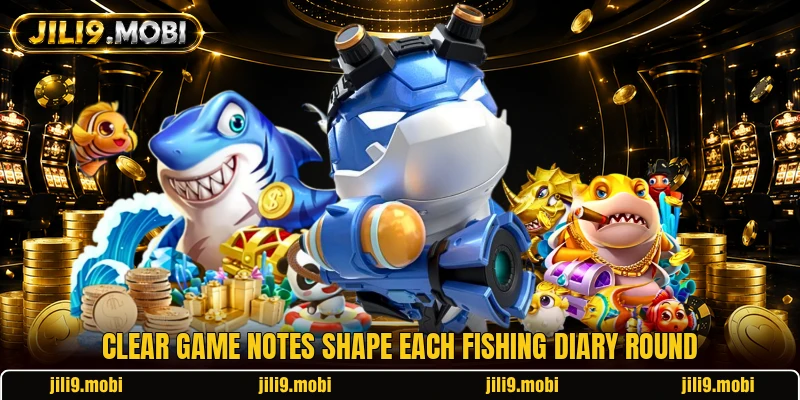 Clear game notes shape each Fishing Diary round Clear game notes shape each Fishing Diary round