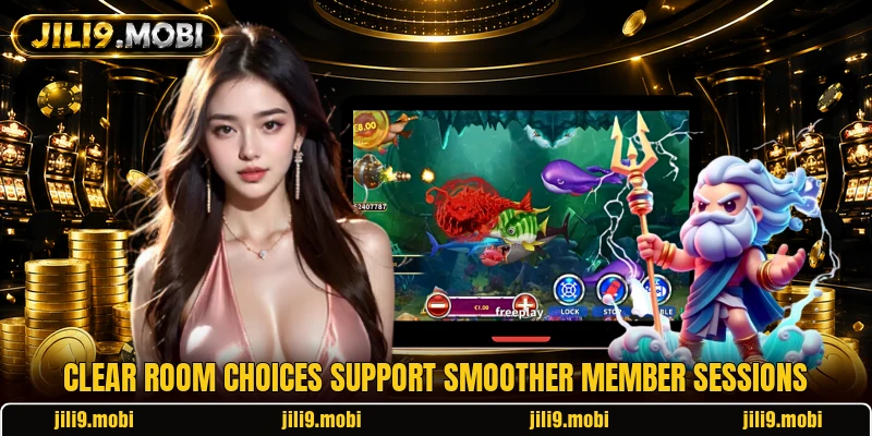 Clear room choices support smoother member sessions