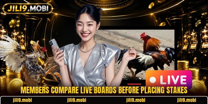 Members compare live boards before placing stakes