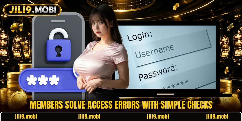 Members solve access errors with simple checks Members solve access errors with simple checks