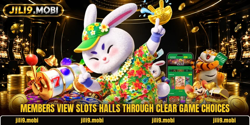 Members view slots halls through clear game choices