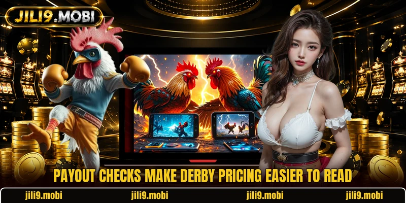 Payout checks make derby pricing easier to read Payout checks make derby pricing easier to read