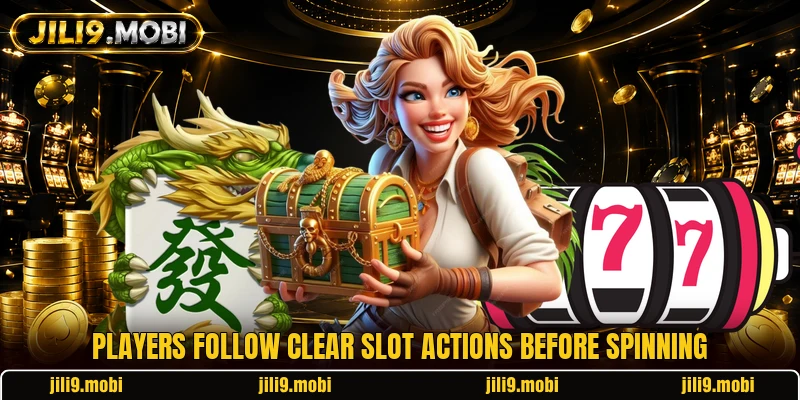 Players follow clear slot actions before spinning