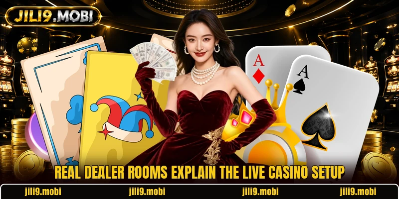 Real dealer rooms explain the live casino setup