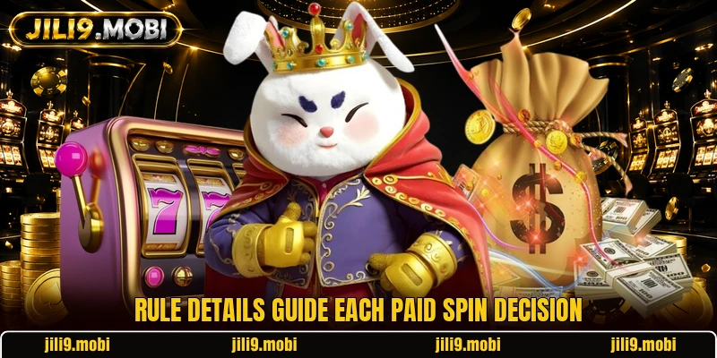 Rule details guide each paid spin decision
