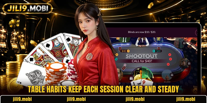 Table habits keep each session clear and steady